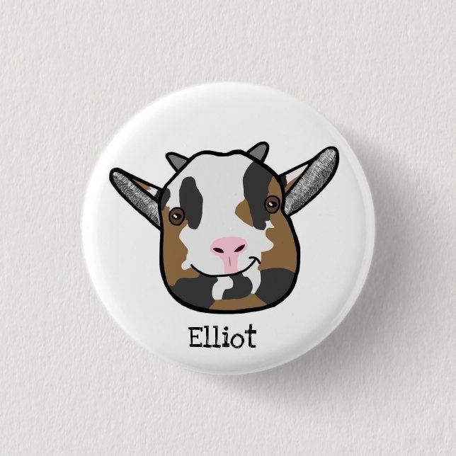 Elliot The Goat Badge (Front)