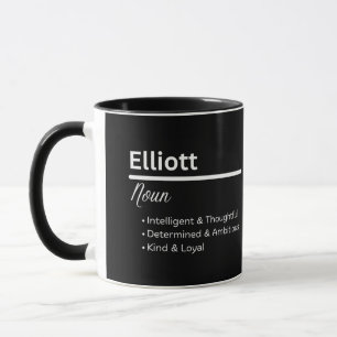 Elliott Boy Name Definition Personalized Mug