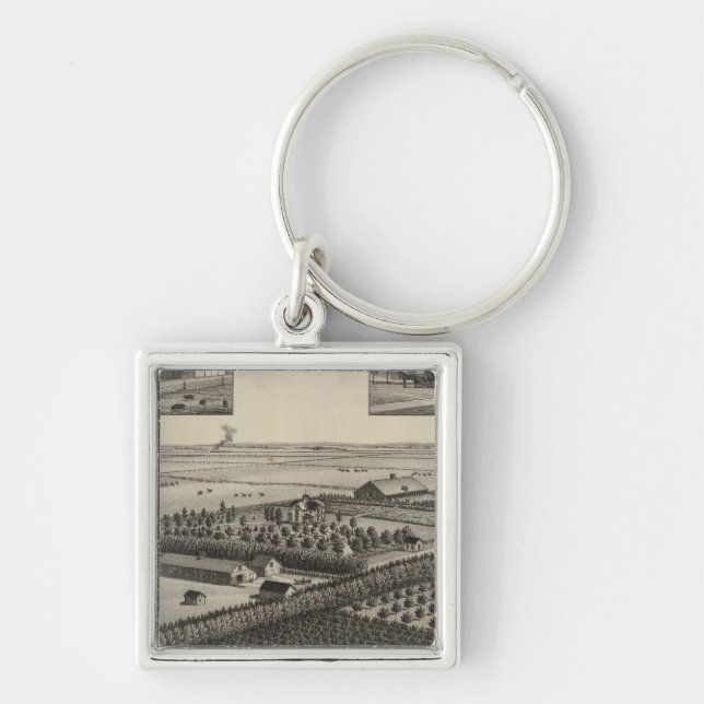 Elliott Residence and Farm, Rice County, Kansas Key Ring (Front)