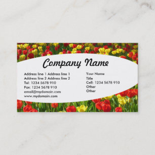 Elliptical - Sea of Tulips III Business Card