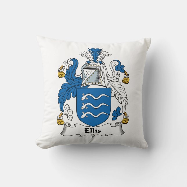 Ellis Family Crest Cushion (Front)