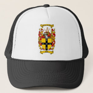 ELLIS FAMILY CREST -  ELLIS COAT OF ARMS TRUCKER HAT