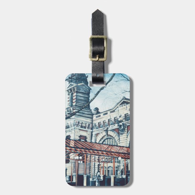Ellis Island Luggage Tag (Front Vertical)