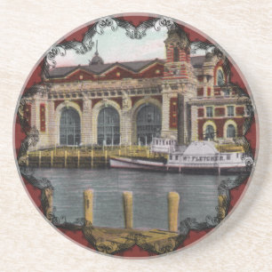 Ellis Island Vintage Coaster