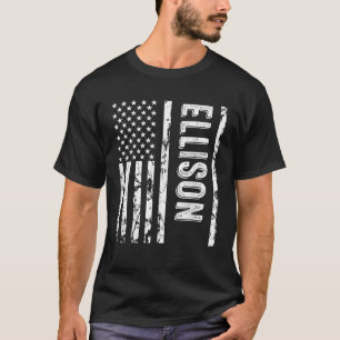Ellison Last Name Funny Surname Team Ellison Famil T-Shirt