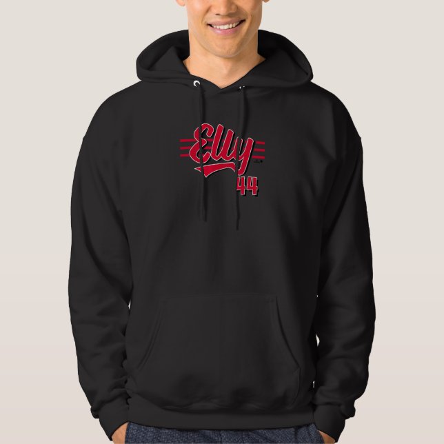 Elly De La Cruz - Cincinnati Script - Cincinnati B Hoodie (Front)