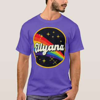 Ellyana Rainbow In Space Vintage Style T-Shirt
