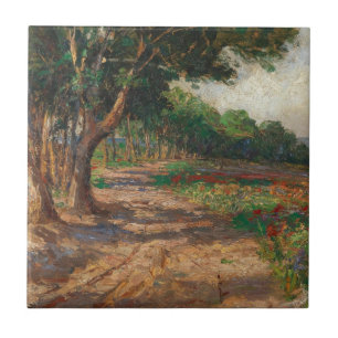Elm-lined Promenade in Euxinograd Ceramic Tile