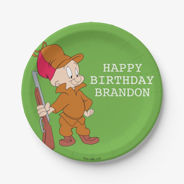 ELMER FUDD™ | With Gun Paper Plate (Front)