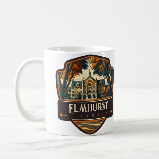 Elmhurst, Illinois | Vintage Coffee Mug (Left)