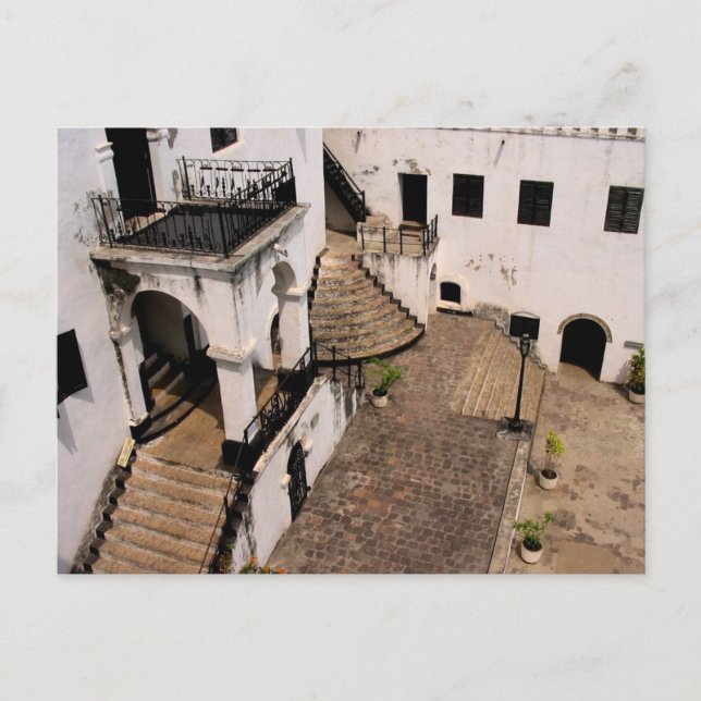 elmina castle courtyard postcard (Front)