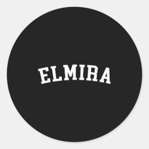 Elmira  classic round sticker