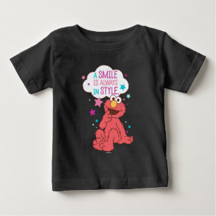 Elmo   A Smile is Always in Style Baby T-Shirt