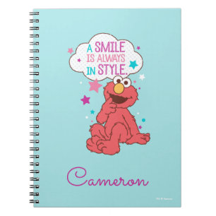 Elmo A Smile is Always in Style Notebook