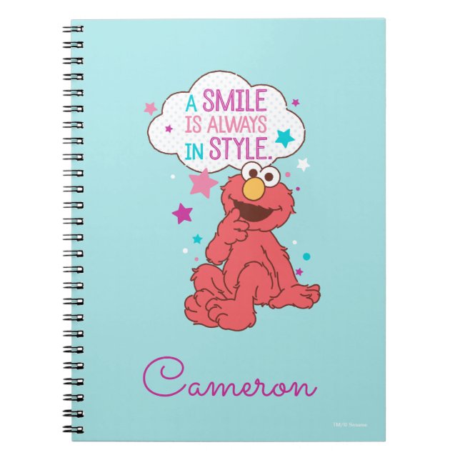 Elmo | A Smile is Always in Style Notebook (Front)