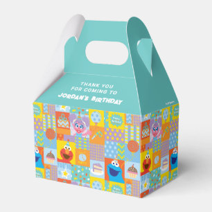 Elmo, Abby, and Cookie Monster Birthday Pattern Favour Box