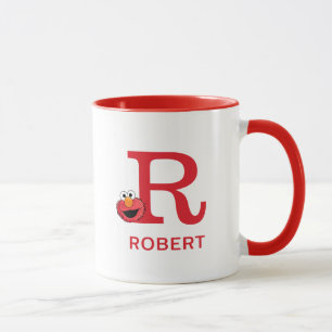 Elmo Add Your Name & Monogram R Mug