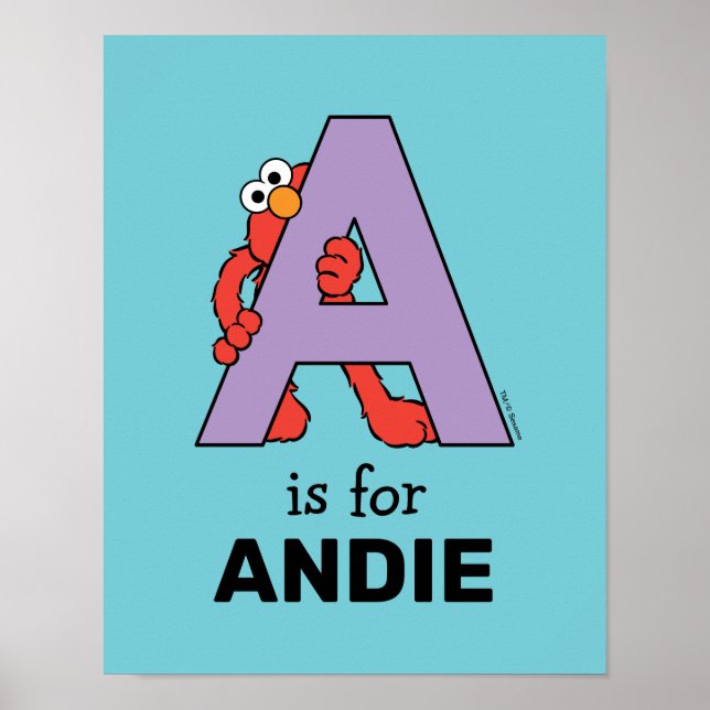 Elmo Alphabet | A Purple Poster (Front)