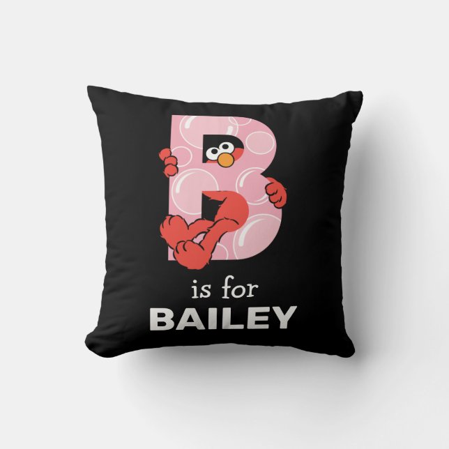 Elmo Alphabet | B Bubbles Cushion (Front)