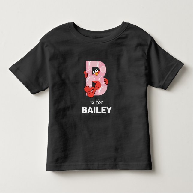 Elmo Alphabet | B Bubbles Toddler T-Shirt (Front)