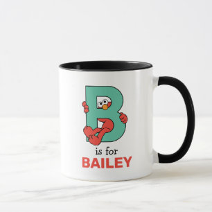 Elmo Alphabet   B Teal Mug