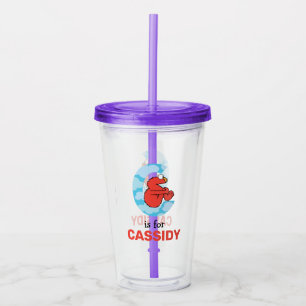 Elmo Alphabet   C Clouds Acrylic Tumbler