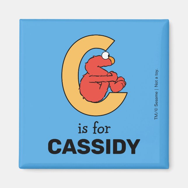Elmo Alphabet | C Orange Magnet (Front)
