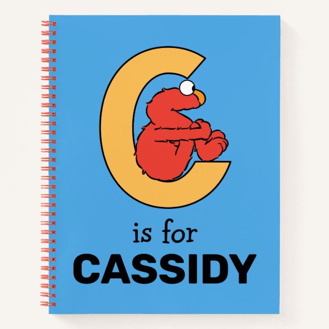 Elmo Alphabet | C Orange Notebook (Front)