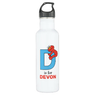 Elmo Alphabet   D Blue 710 Ml Water Bottle