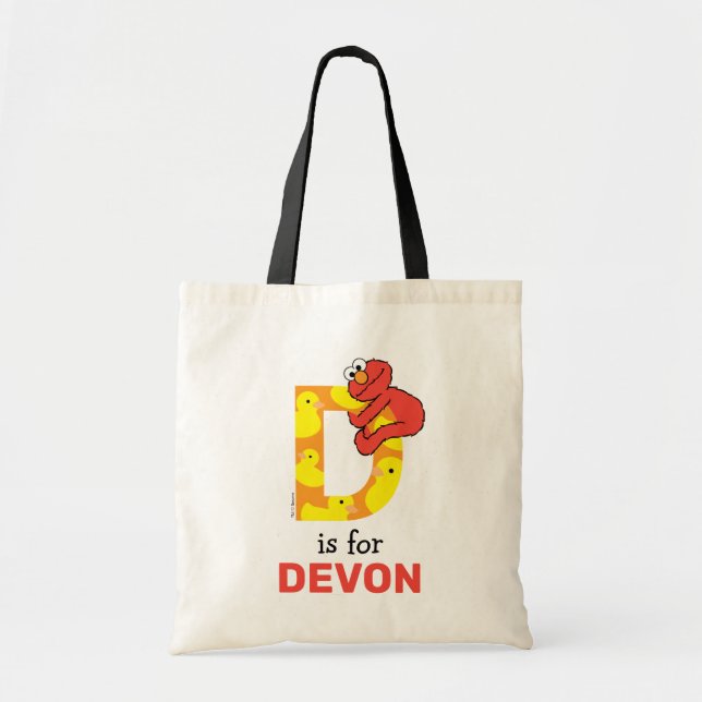 Elmo Alphabet | D Duck Tote Bag (Front)