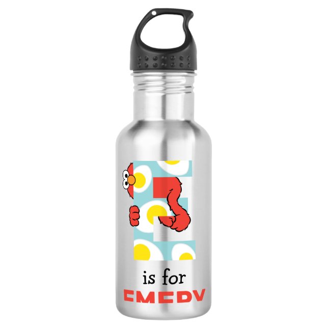Elmo Alphabet | E Eggs 710 Ml Water Bottle (Front)