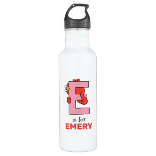 Elmo Alphabet   E Pink 710 Ml Water Bottle