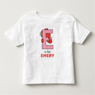 Elmo Alphabet | E Pink Toddler T-Shirt