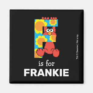 Elmo Alphabet F Flowers Magnet
