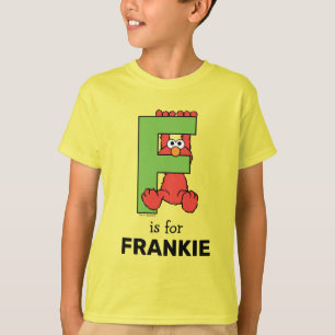 Elmo Alphabet   F Green T-Shirt