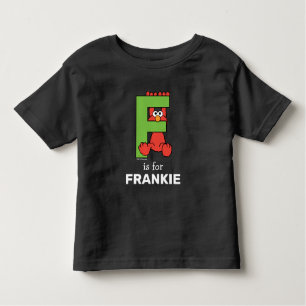 Elmo Alphabet F Green Toddler T-Shirt
