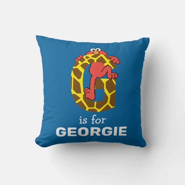 Elmo Alphabet | G Giraffe Cushion (Front)