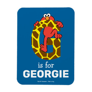 Elmo Alphabet G Giraffe Magnet