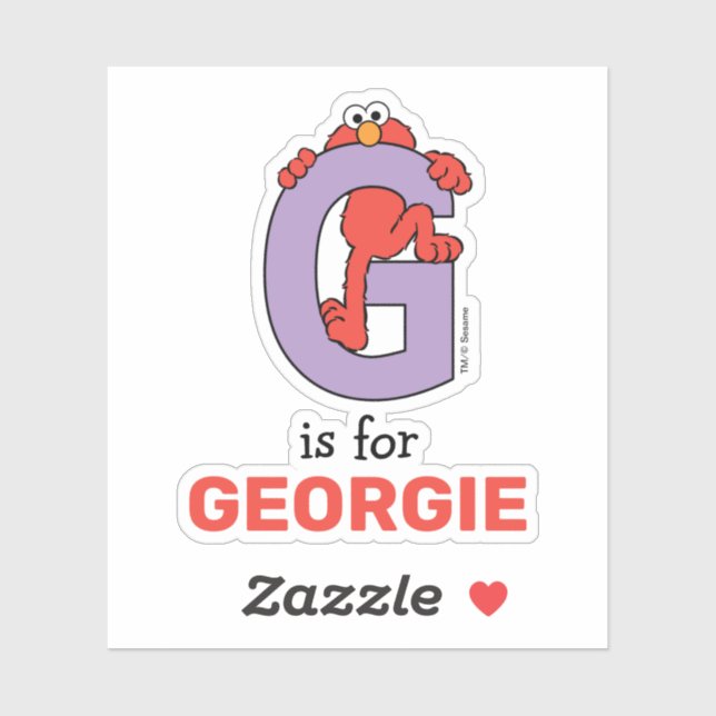 Elmo Alphabet | G Purple (Sheet)