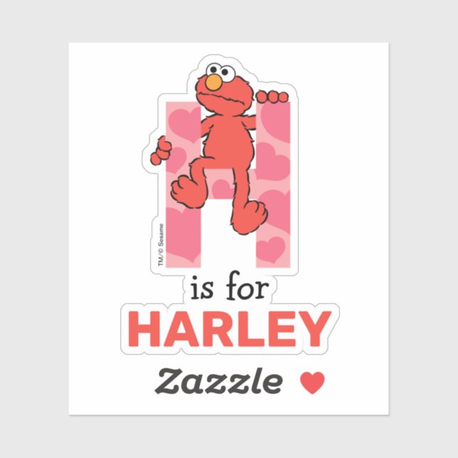 Elmo Alphabet | H Hearts (Sheet)