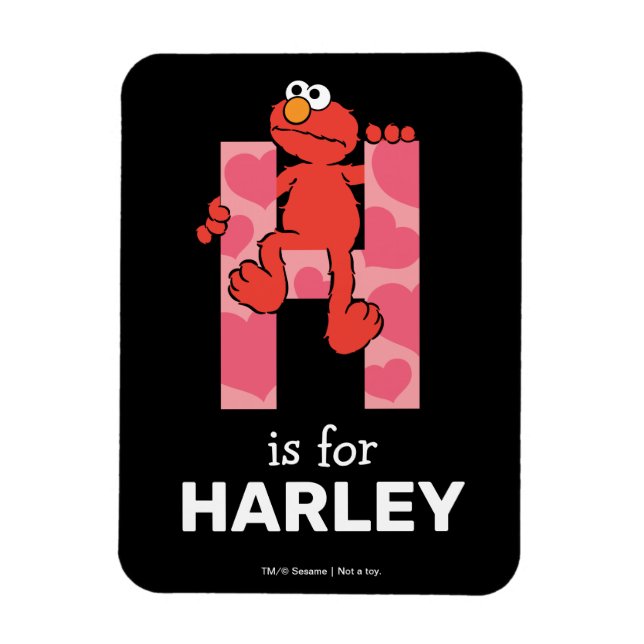 Elmo Alphabet | H Hearts Magnet (Vertical)
