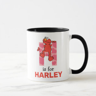 Elmo Alphabet   H Hearts Mug