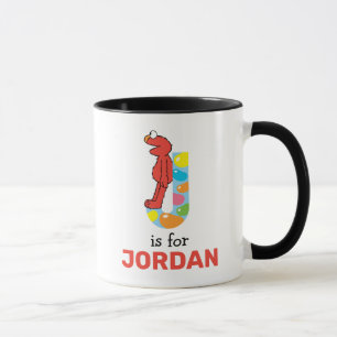 Elmo Alphabet   J Jelly Bean Mug