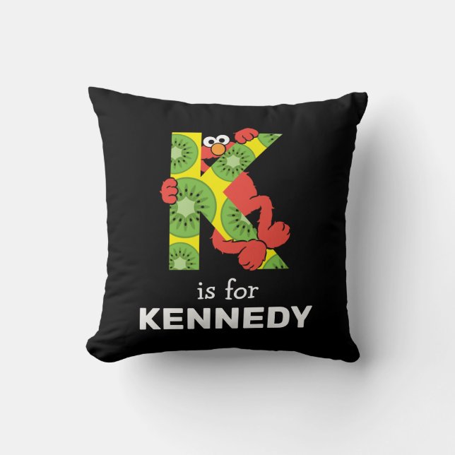 Elmo Alphabet | K Kiwi Cushion (Front)