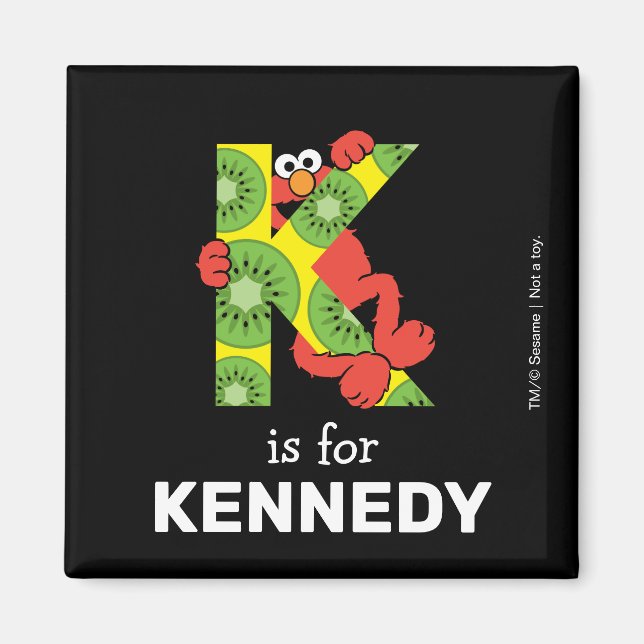 Elmo Alphabet | K Kiwi Magnet (Front)
