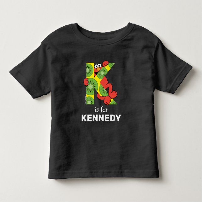 Elmo Alphabet | K Kiwi Toddler T-Shirt (Front)