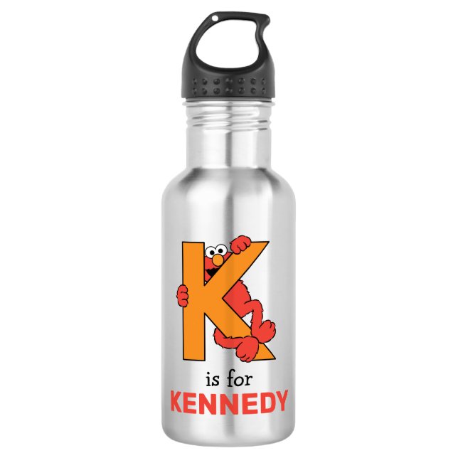 Elmo Alphabet | K Orange 710 Ml Water Bottle (Front)