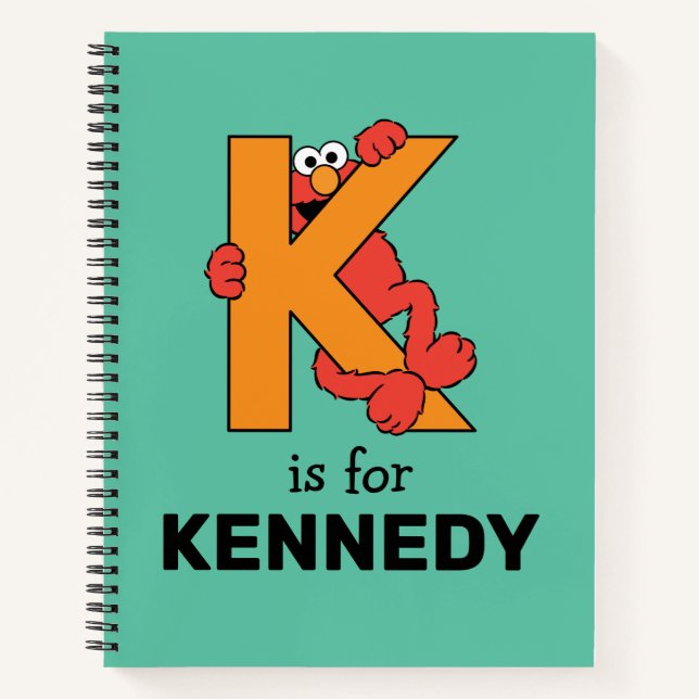 Elmo Alphabet | K Orange Notebook (Front)
