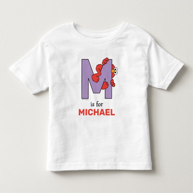 Elmo Alphabet | M Purple Toddler T-Shirt (Front)