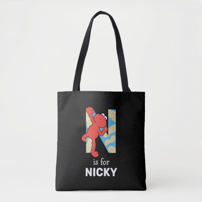 Elmo Alphabet | N Nuts Tote Bag (Front)